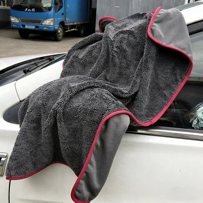 500GSM Ultra Absorbent Car Towel Microfiber Drying Towel - Ultra Absorbent Thickened Technology with Twist Ring Design