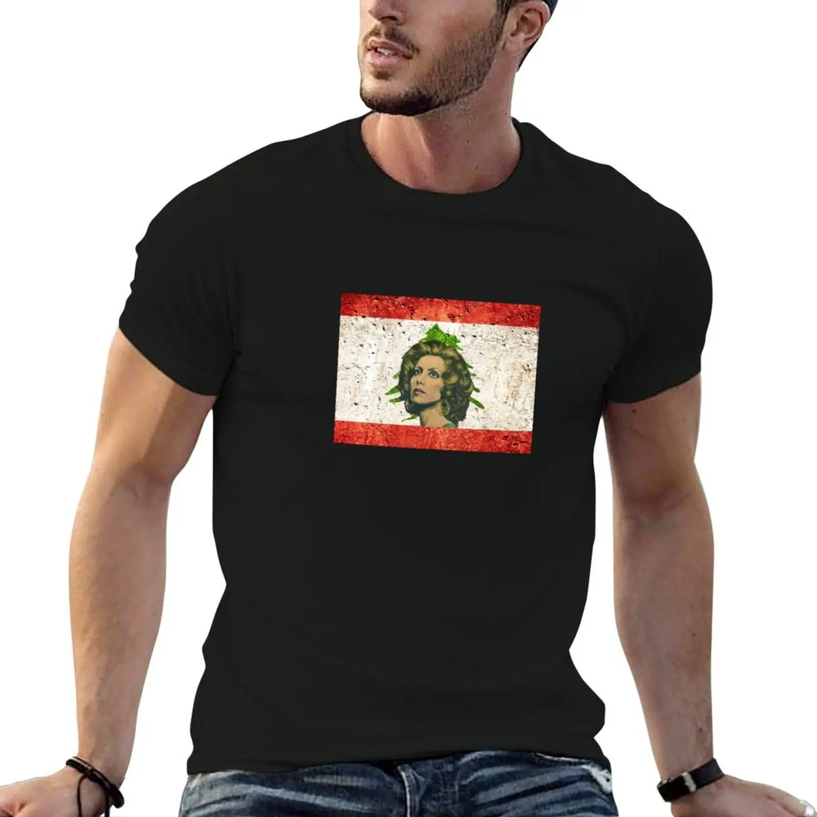 Beirut Fayrouz T-Shirt customs baggy shirts men workout shirt