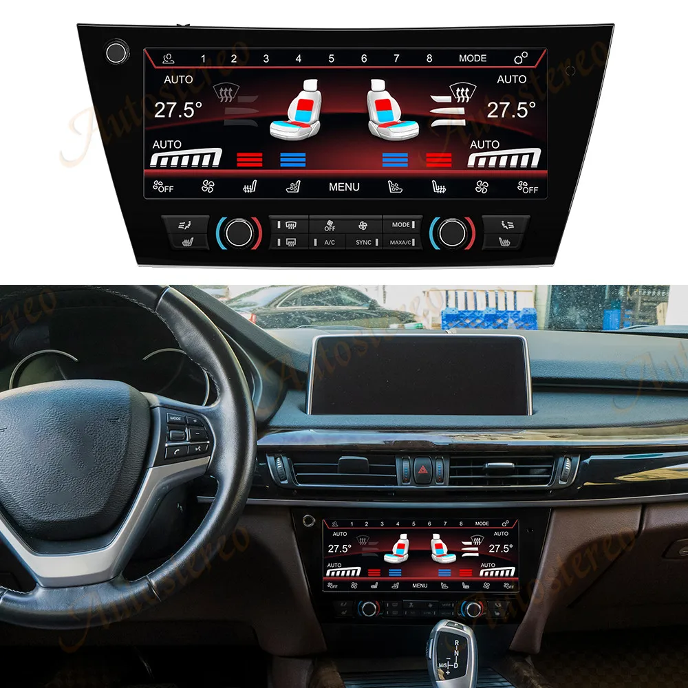 QLED Digital AC Board Control Panel For BMW X5 Series F15 2014-2018 Heating Car Multimedia Player Air Conditioner Climate Board