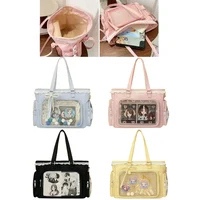 Bolsos de hombro tipo bandolera JK transparentes japoneses Kawaii Itabag de gran capacidad para niñas de ballet, regalo para amigos, mochilas escolares para adolescentes