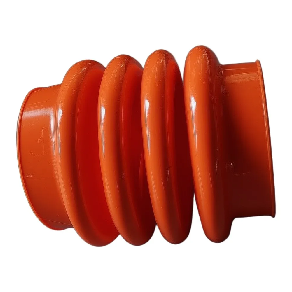 Vibration Damper Bellows Boots For Demanding Industrial Tasks Orange Replacement Parts For Machinery Tool Part