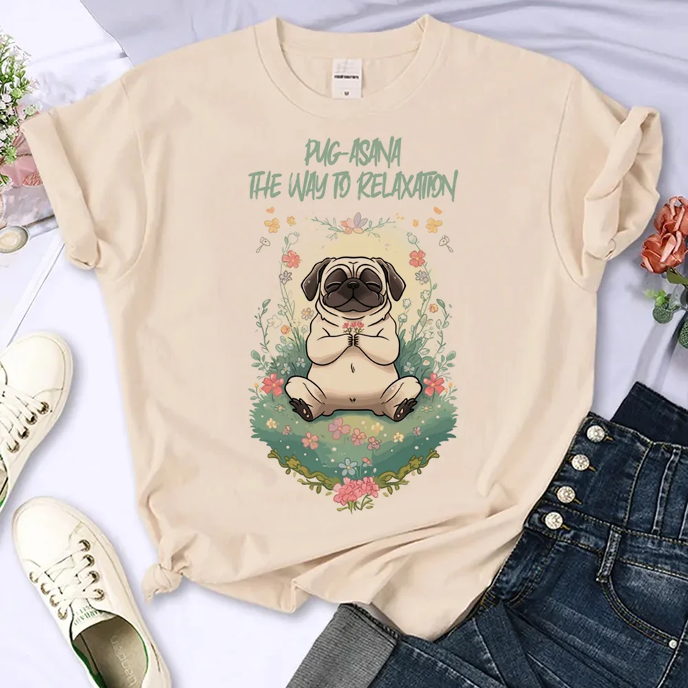 Pug Tee women harajuku top girl anime manga clothing