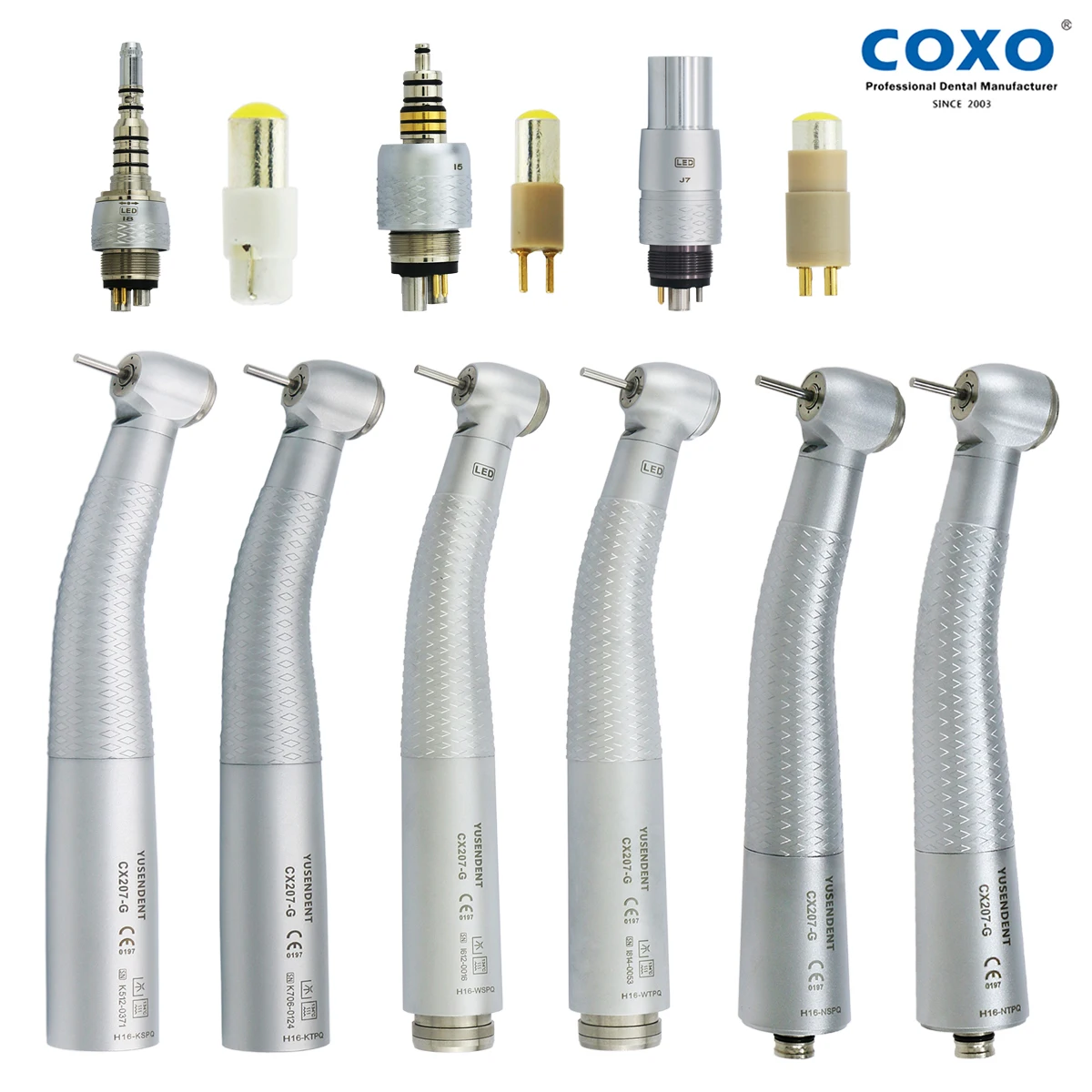 Coxo Dental Turbine Hoch geschwindigkeit shand stück mit LED 6-Loch-Kupplung fit kavo nsk wh Zahnmedizin Produkte Zahnarzt Werkzeuge