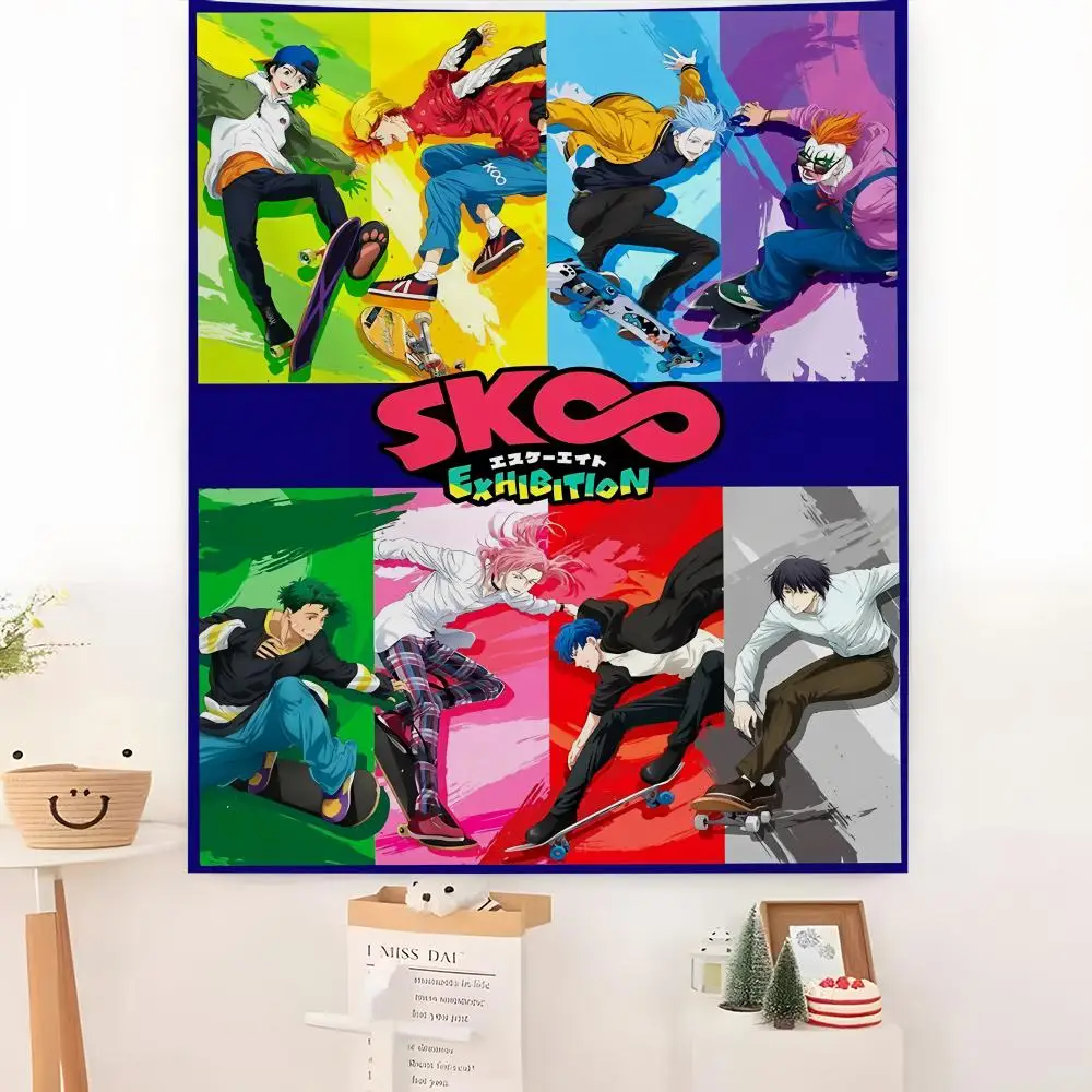 Boy S-Sk8 The I-Infinity Tapestry Microfiber Background Art Decor For Bedroom Living Room Bar Garden Outdoor Festival Wall Deco