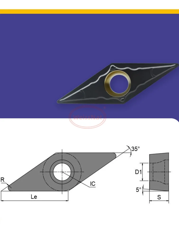 

Твердосплавные пластины VBMT110304-HAH, VBMT110308-HAH, VBMT160408-HAH, VBMT160404-HAH, YP9210, YP9220