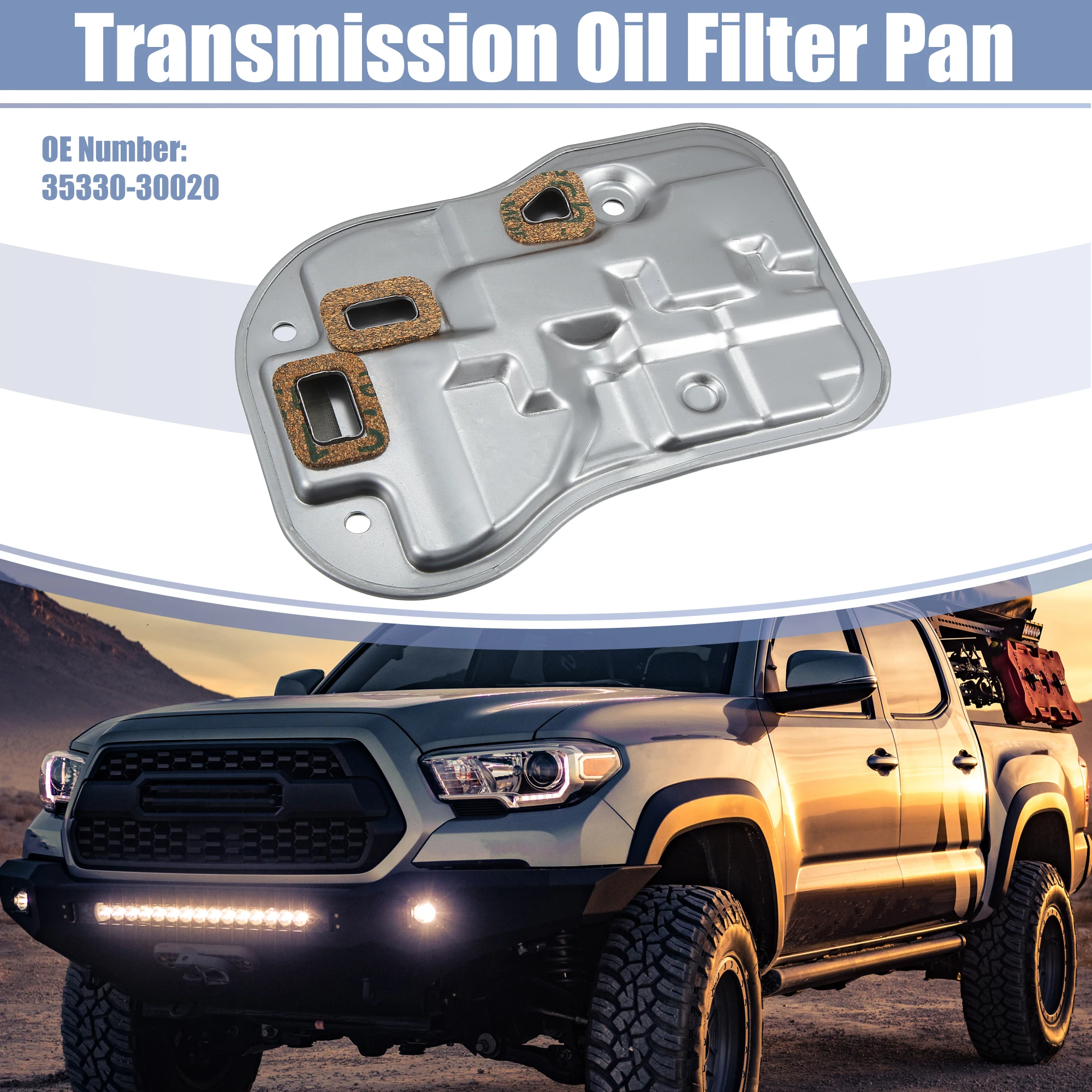 UXCELL 1 Pcs 35330-30020 Transmission Filter Oil Pan for Toyota 4Runner Base, Limited, SR5 2.7L L4 - Gas, 3.4L V6 - Gas 2000