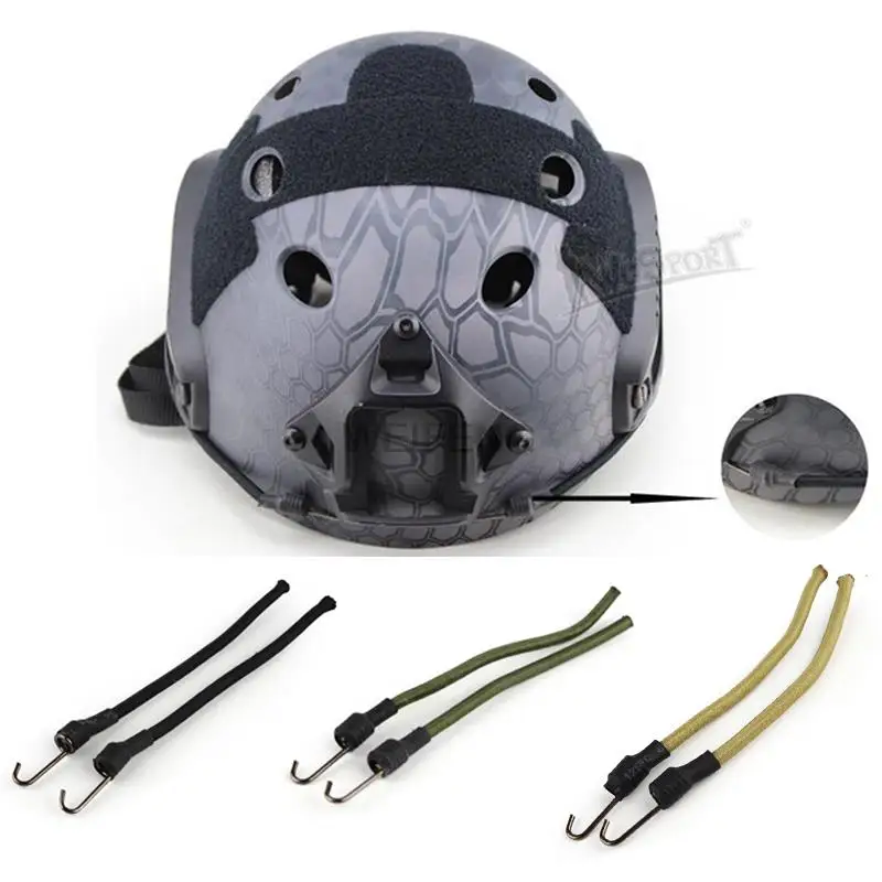 Tactical Helmet Accessories Rail Adapter NVG Rotating Clamp Rail Device Adapter Goggles Rail Buckle Nylon Rope Hunting Gear