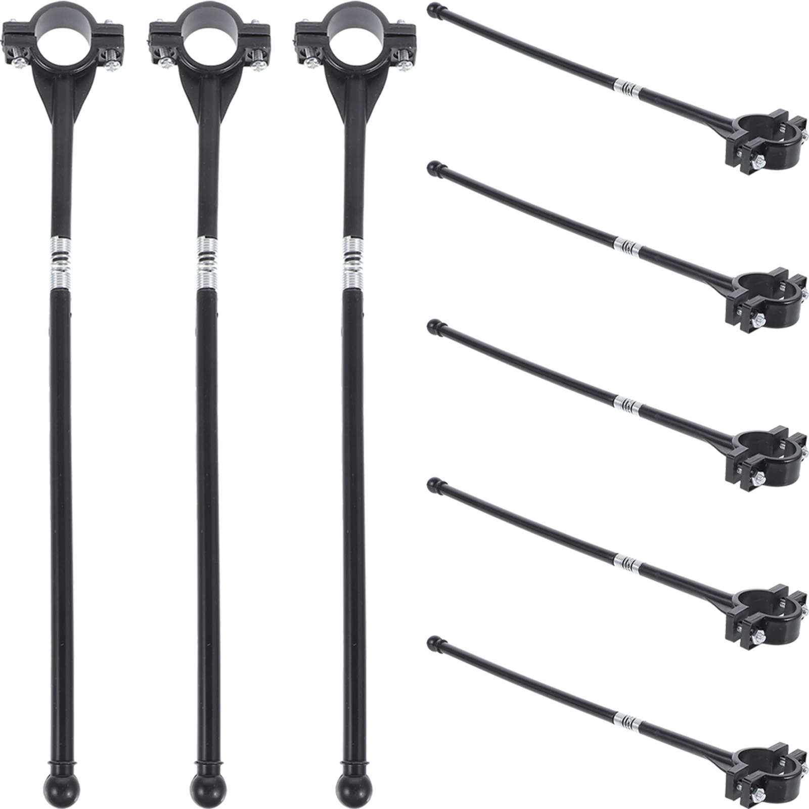 

8 Pcs Bike Handlebar Flagpole Kids Safety Accessories Girl Holder Cycling Mount Flag Mounting Bracket Bicycle Flags