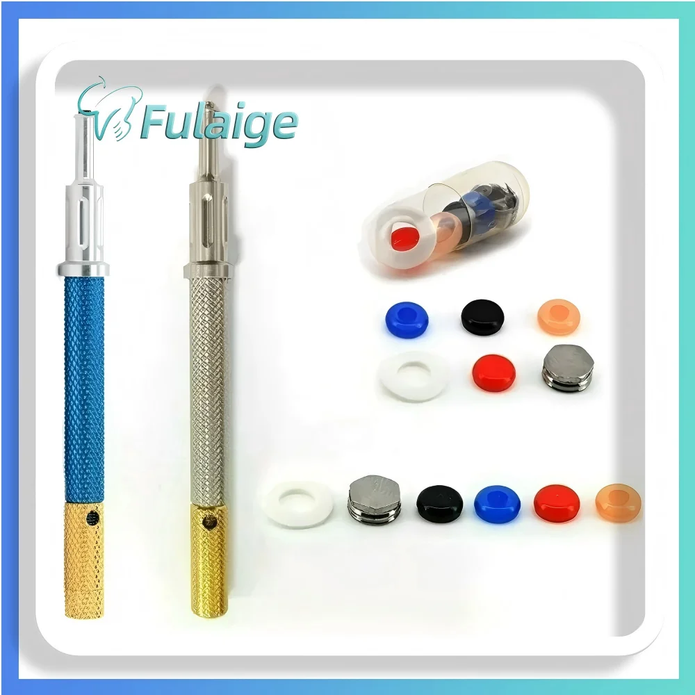 Dental Implant Overdenture Attachment Kit Abutment with Retention Caps Locator Core Tool Removable Insertion Extraction