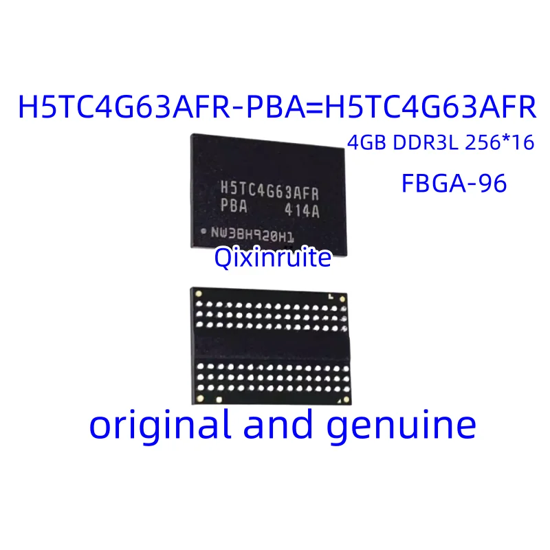 

Qixinruite New genuine H5TC4G63AFR-PBA=H5TC4G63AFR 4GB DDR3L 256 * 16 flash memory particles FBGA-96 storage chip IC