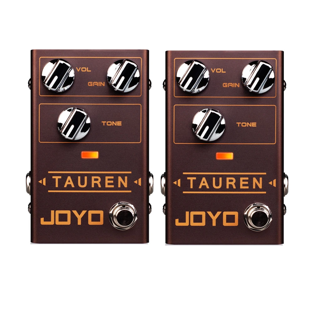 

2Pcs JOYO R-01 TAUREN Overdrive Distortion Guitar Effect Pedal Clean Boost to Distortion Metal Case Knob Enhancer True Bypass