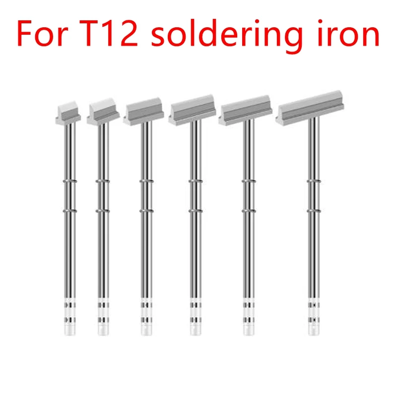 T12 C245 Shovel-Shaped Iron Tip, Electric Soldering Iron Tip, DIY Soldering and Desoldering Tool, Pure Copper Soldering Head