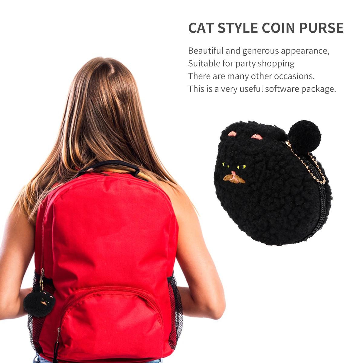 

1pc Cat Coin Lovely Cartoon Wallet For Cat Wallet Daily Use Cute Small Item Storage All Ages Ornament