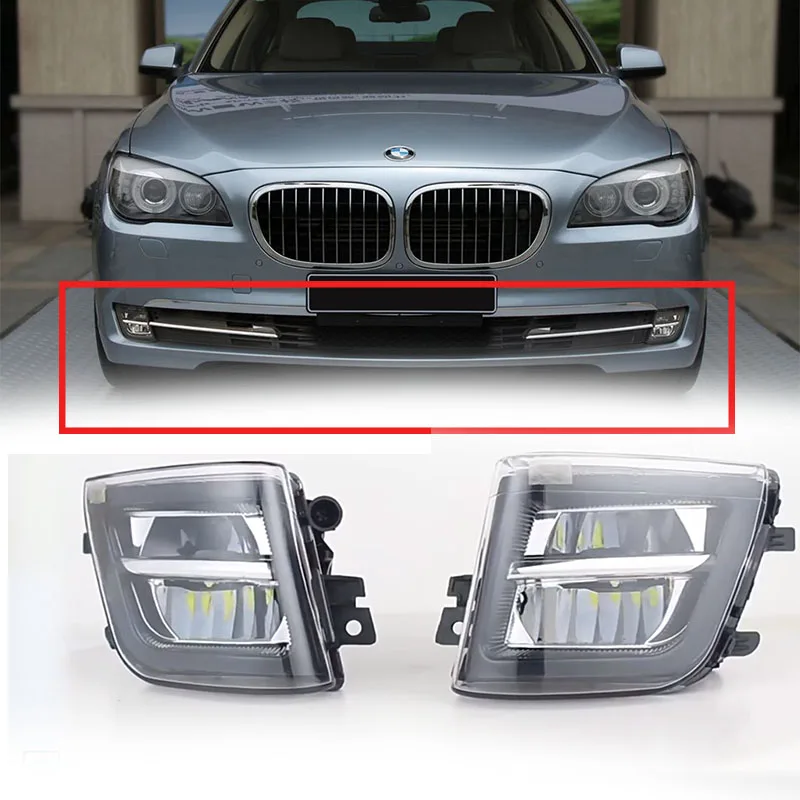 LED Fog Lights For BMW 7 Series F01 F02 F02 730i 740i 750i 760i 740d 750iX Headlights Foglights Front Bumper Light Car Assembly