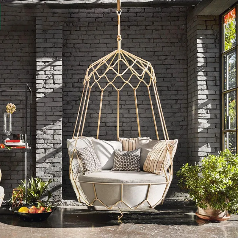 

Outdoor swing courtyard hanging basket hanging bird's nest balcony cradle chair simple furniture designer villa sofa hammock