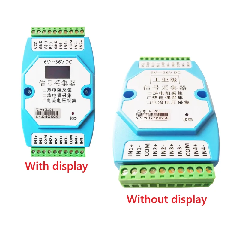 Fully isolated platinum resistance PT100 collector temperature transmitter PT1000 to RS485 MODBUS protocol