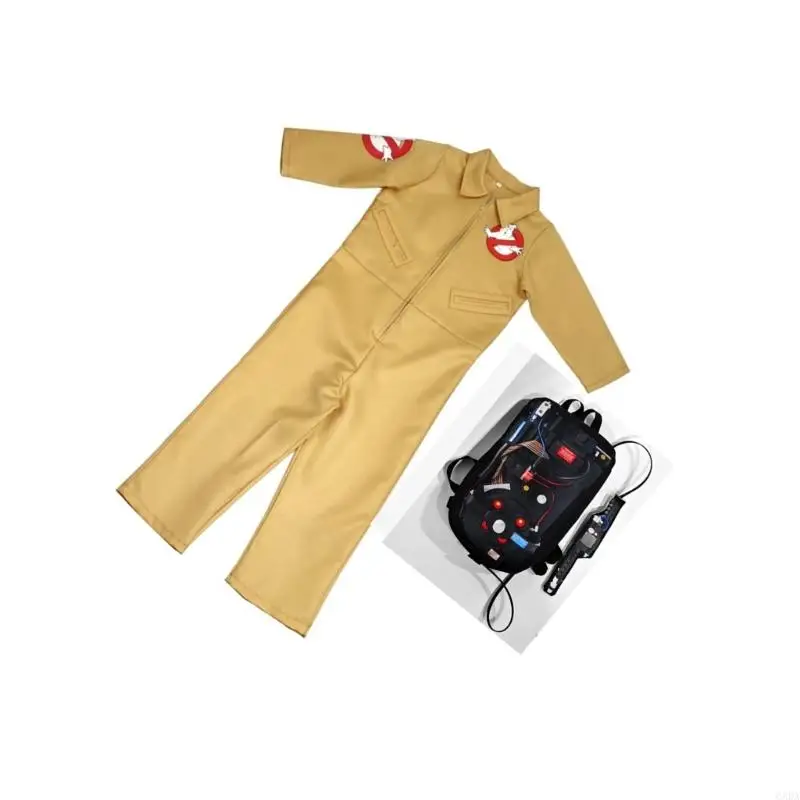 Ghostbuster Halloween Costume Ghostbuster Phemsuit Protons Pack for Cosplay 6xda #4