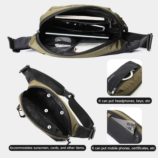 Tigernu New Light Weight Crossbody Bag Men Shoulder Bag Splashproof Waist Bag Male Multi-purpose Sling Bag 5 Tigernu New Light Weight Crossbody Bag Men Shoulder Bag Splashproof Waist Bag Male Multi-purpose Sling Bag – view 5