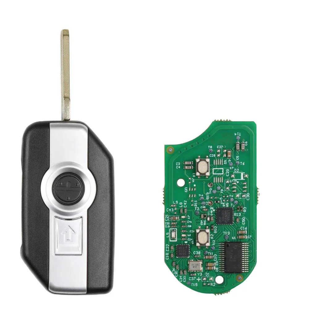 

OEM for BMW Motorcycle Smart Card Key with 8A Chip 2 Buttons Shell Complete Key 1Piece