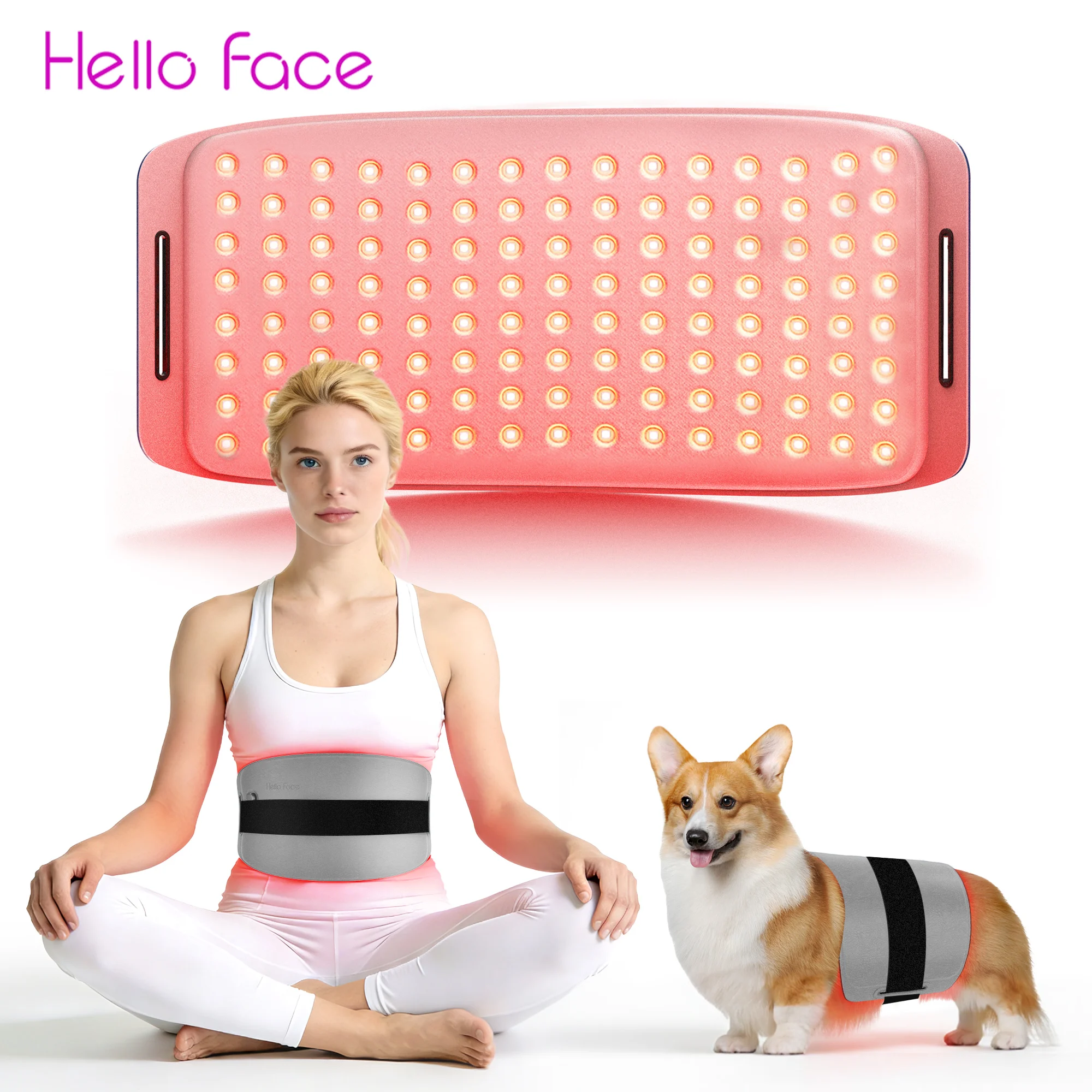 hello-face-l120 red-light-therapy for-body-3-in-1-led-light-therapy-belt-wireless-infrared-light-therapy-wrap