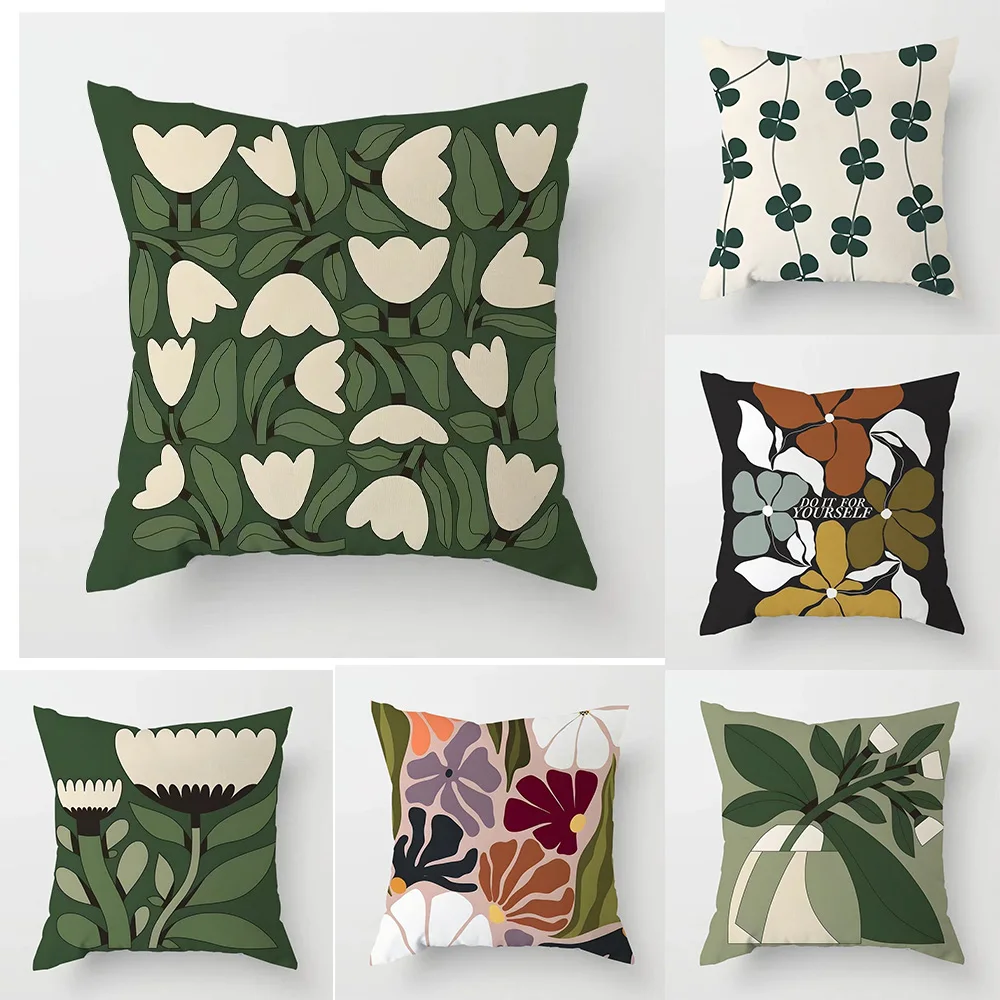 

Floral Patterned Pillowcases for Cozy Home Decor ,Sofa bedroom cushion cover, single-sided printing, without pillow core
