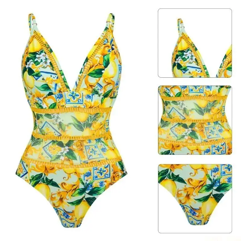 U2JB Tummys Control Bathing Suit for Women 1 Pieces Swimsuit with Cover Up Beachwear