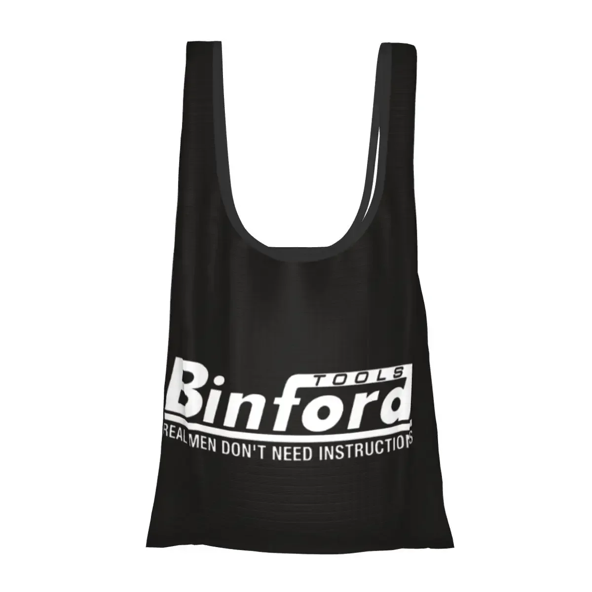 Binford Tools Portable Tote Shopping Bags Reusable Shopper Bag Groceries Handbag Shoulder Bag