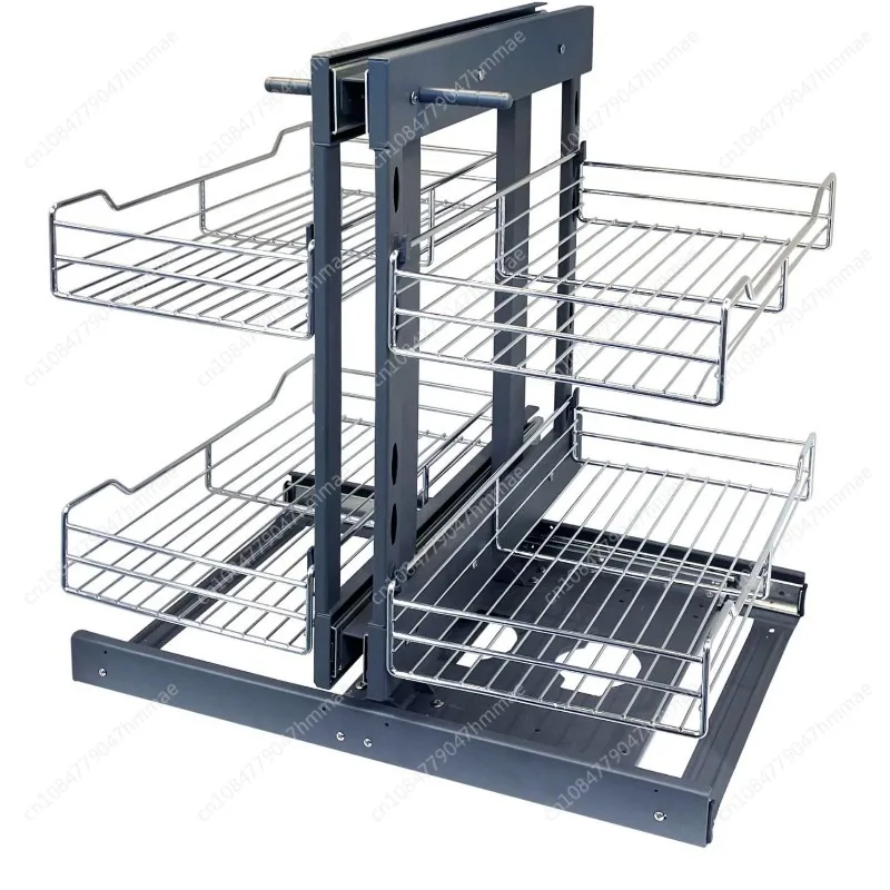 

Выдвижная угловая корзина для специй и посуды в кухонный шкаф, органайзер для хранения