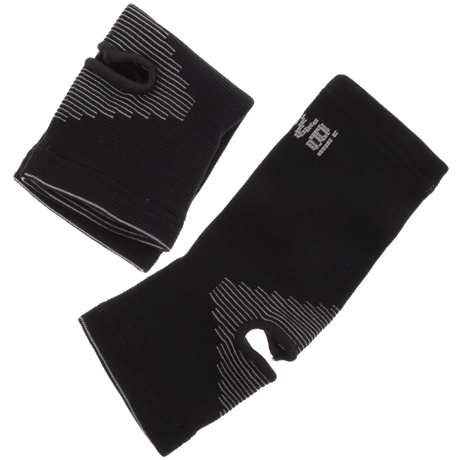 2Pcs Close-Fit Impact Absorbing Foot Protector Gear for Karate Taekwondo Boxing Outdoor Sports Breathable Lightweight Knitted