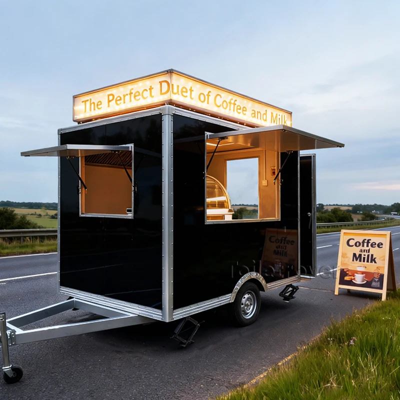 

High Quality Food Truck Cookie Jacket Potato Churros French Fries Burger Trailer Type Food Cart for Selling Food