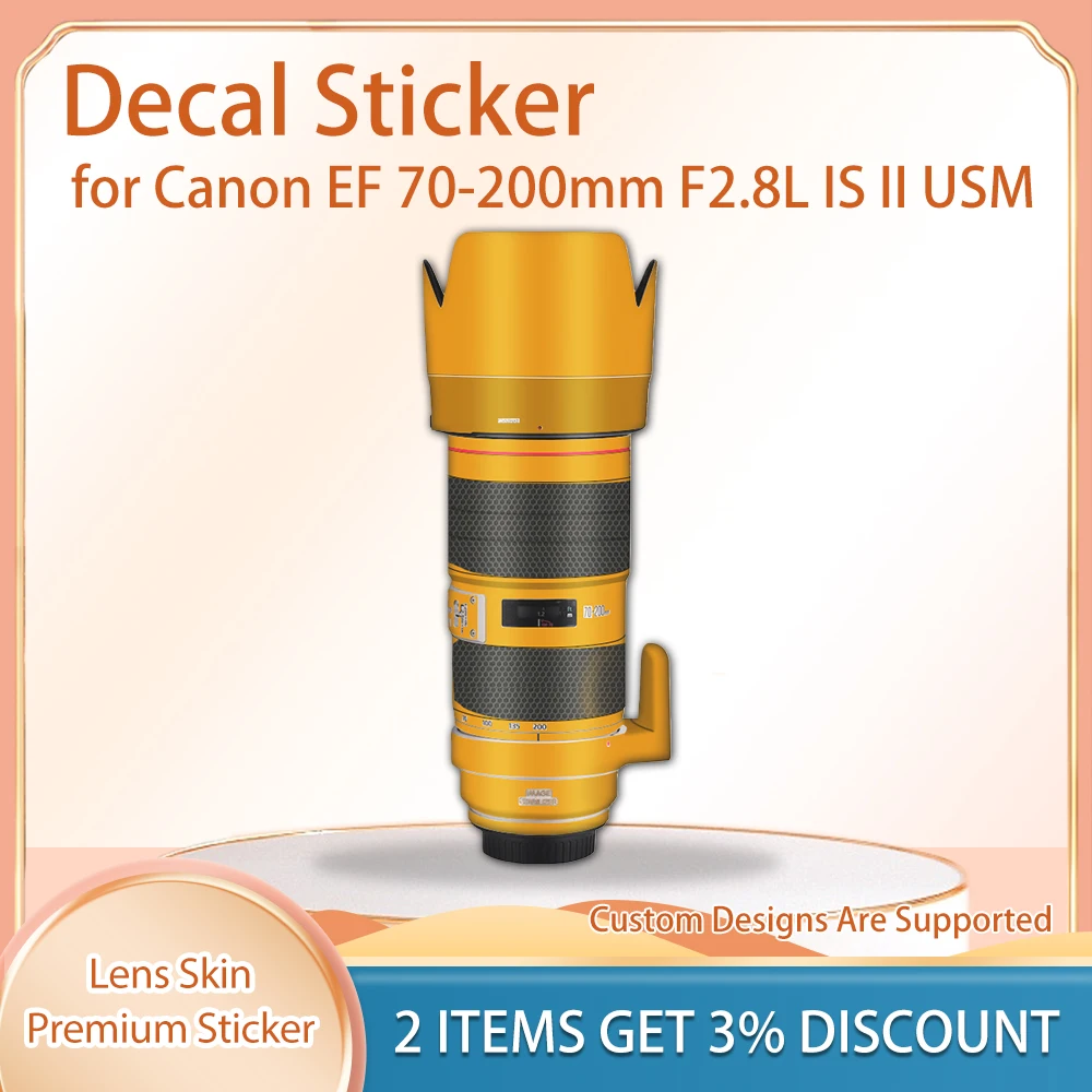 

EF70 200f2.8II Защитная пленка для кожи с наклейкой для объектива Canon EF 70-200mmF2.8L IS II USM Наклейка на кожу объектива