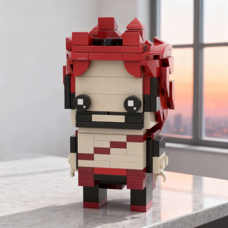 

158pcs MOC Eijiro Kirishima BrickHead My Brickheadz Model Building Blocks Creative Display Gift Collectible Decor Kids Premium