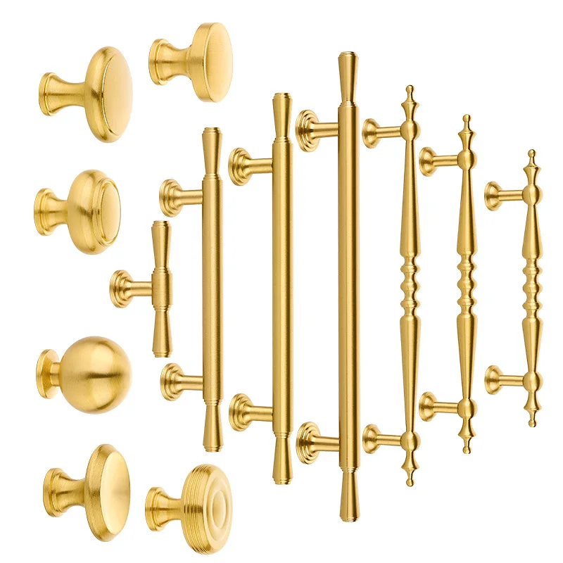 Manopole per mobili in ottone nordico Maniglia per armadio Manopole per porte Maniglie per armadi da cucina Maniglie per armadi Maniglie per mobili