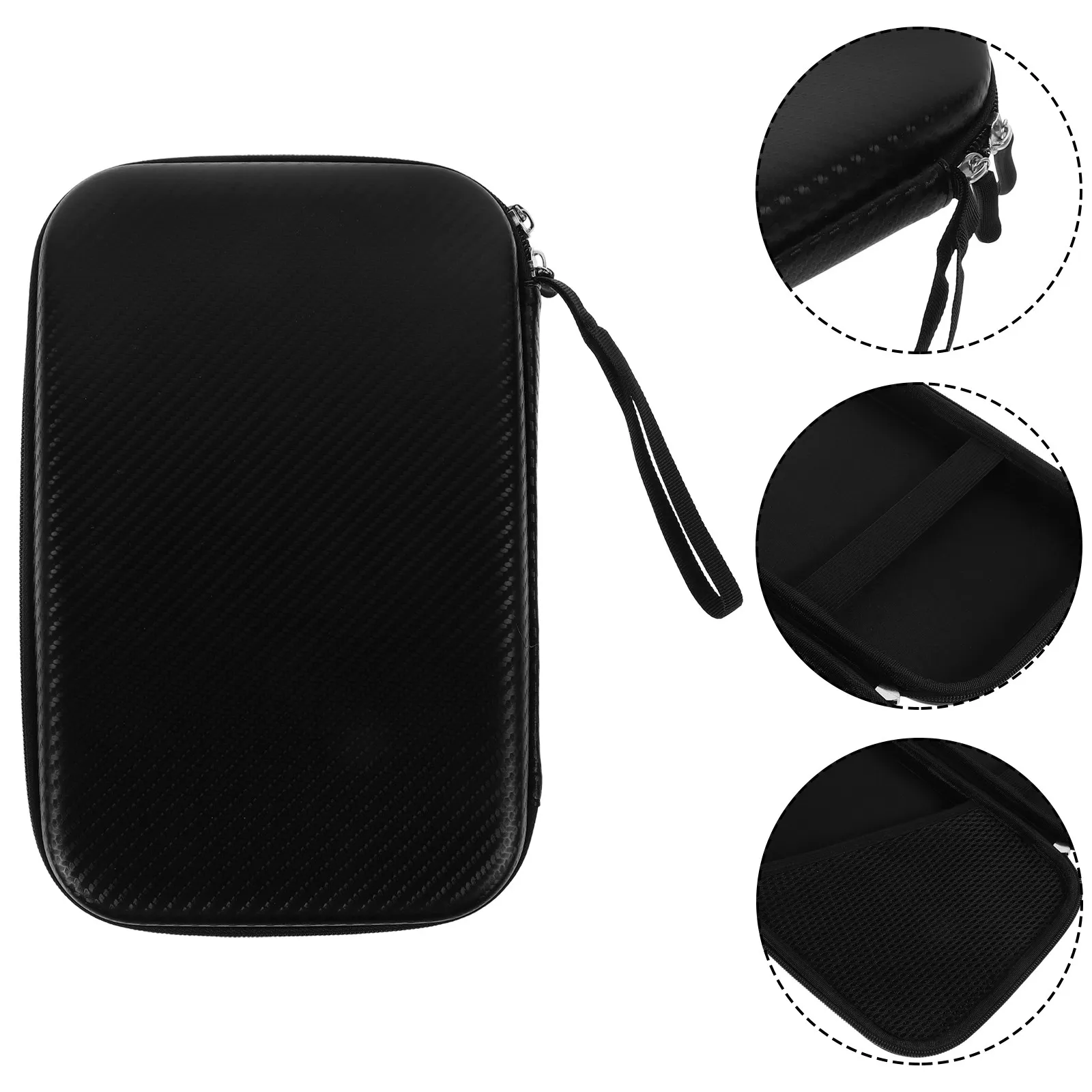 Table Tennis Paddle Case Hard Shell Protective Storage Box Large Capacity for Multiple Rackets Travel