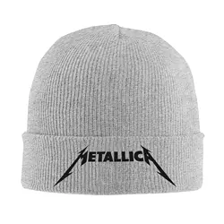 Rock Music Heavy Metal Metallicas Knitted Hat Beanie Autumn Winter Hats Warm Acrylic  Fashion  Cap Men Women Gifts