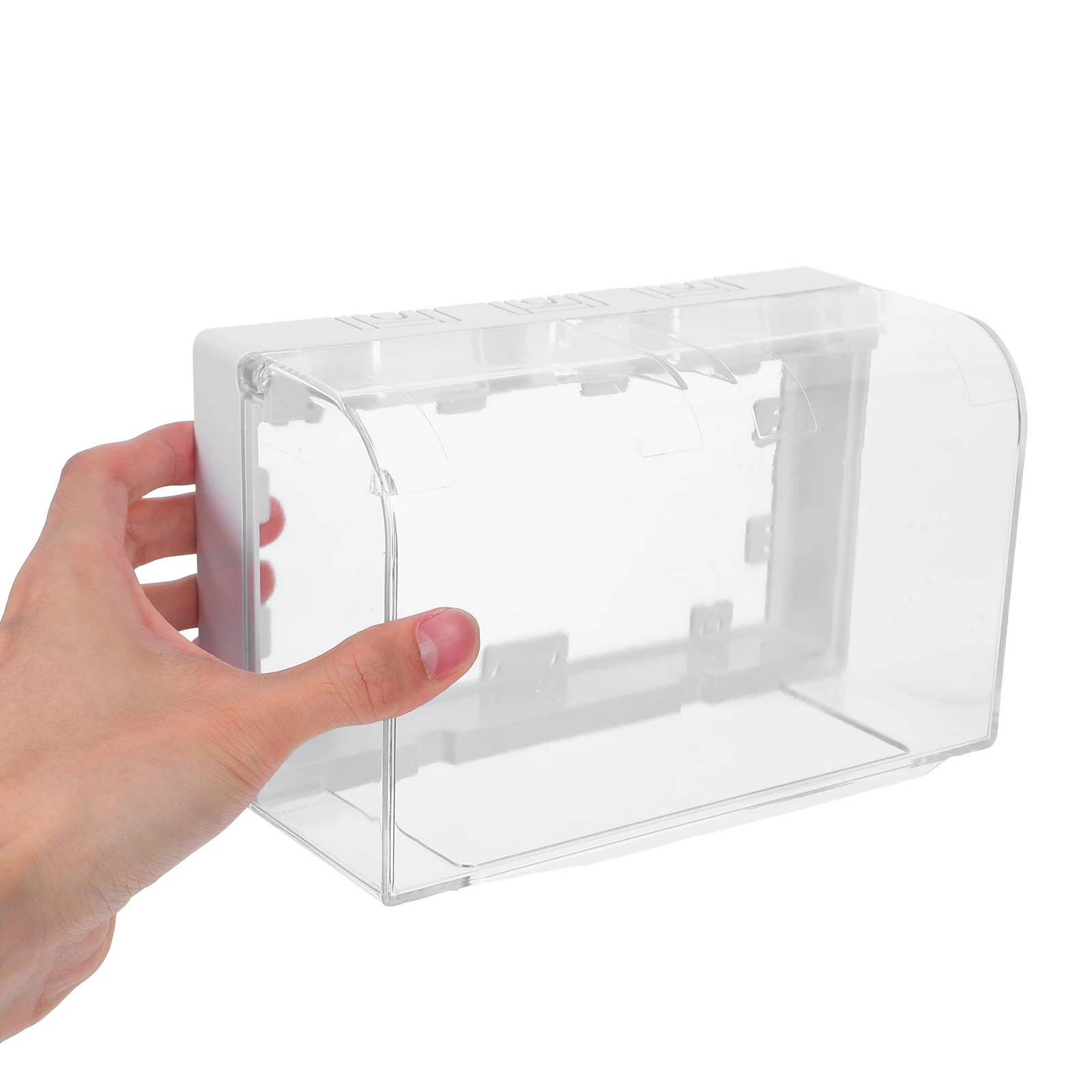 

Waterproof Double Socket Cover Outdoor Electrical Outlet Elevated Adhesive Mount Weatherproof Receptacle Protector for Outside