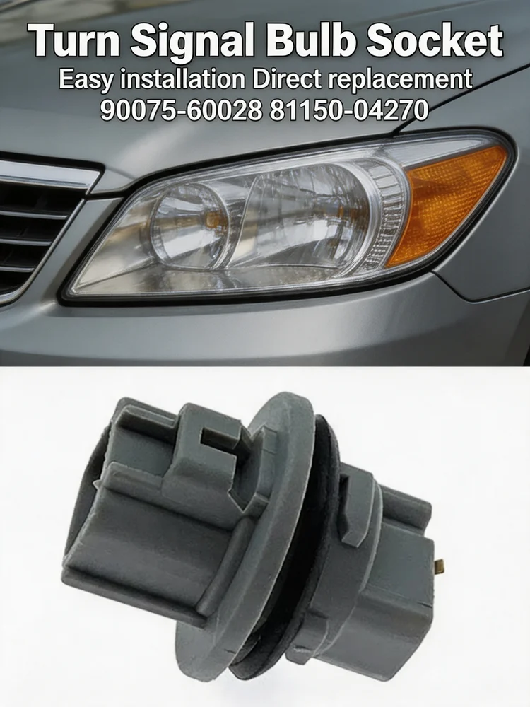 For Toyota Headlight Turn Signal Corner Light Socket Connector 90075-60028 Turn Signal Bulb Socket For Cars Toyota Accessories