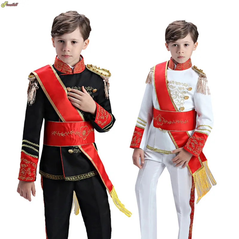 

Kid Boy European British Royal Guard Blazers Queen's Guard Uniform Prince William Royal Guards Soldiers Cosplay Costume Suit