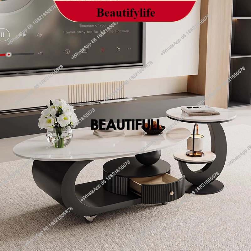 

Style Aesthetic Side Table Luxury Minimalist Space Saving Coffee Tables Design Mesa De Centro De Sala Living Room Furniture