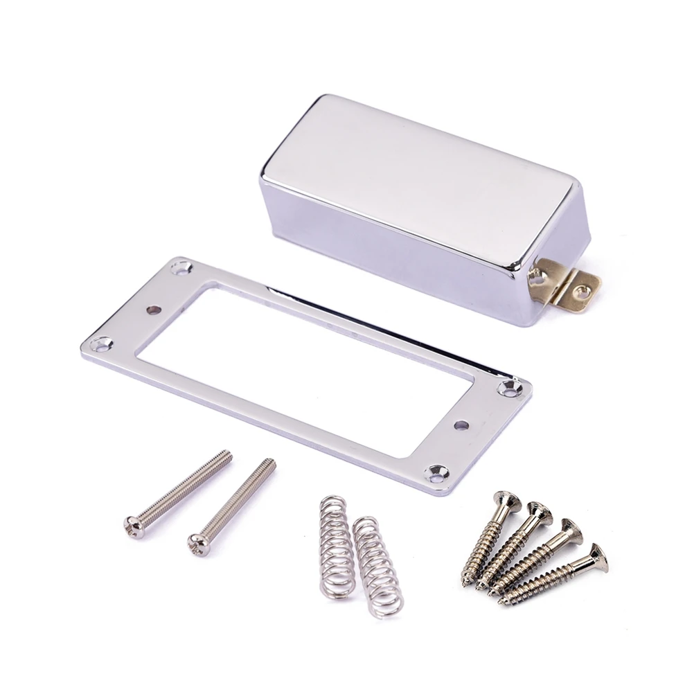 

Set of Guitar Humbucker Pickup Cover Humbucker Pickup Plate Neck and Bridge Pickup Mounting Ring for Style