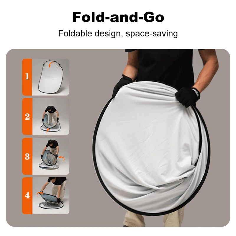 Godox Collapsible Backdrop Photography Accessorie 1.5mx2m Soft Portable Foldable Panel For Baby Flower Wall Wedding Background