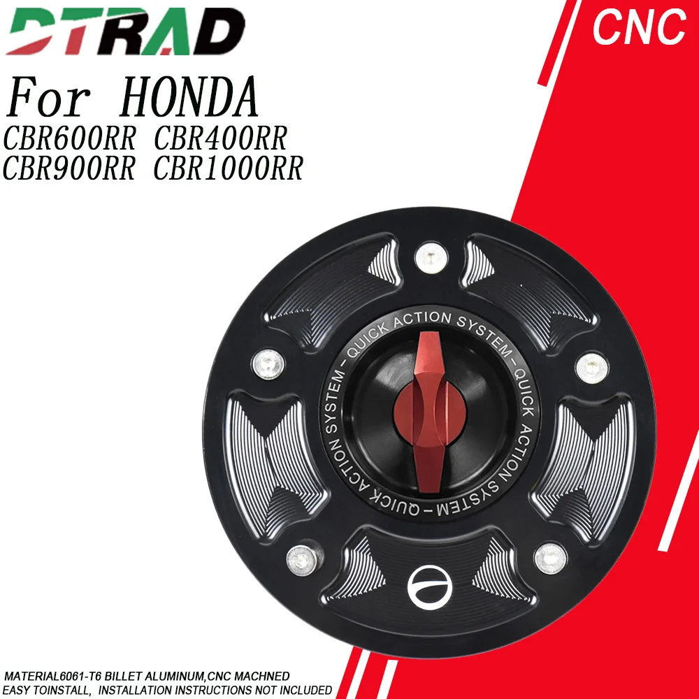 For HONDA CBR1000 RR CBR 600RR CBR 900RR CBR 400RR Motorcycle CNC Quick Action Fuel Tank Caps Keyless Ailbox Oil Filler Cover