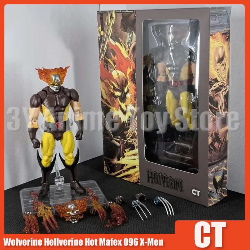 

In Stock Ct Toys Wolverine Hellverine Figures Hot Mafex 096 X-Men Action Figure Anime Figurine Model Doll Collection Toys Gifts