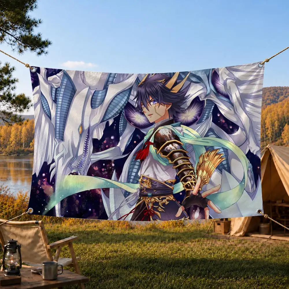 Yu-Gi-Oh! Classic Card Battle Anime Flags Home Yard & Garden Decor Banner - Indoor Outdoor Wall Hanging Flag