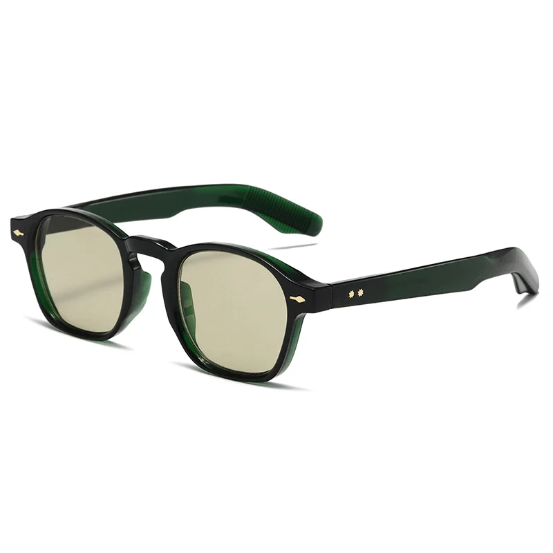 Retro runde quadratische Sonnenbrille Frauen Mode Vintage grün Farbverlauf Gelee Farbe Brillen Männer trend ige Pilot Brille Sonnenbrillen uv400 – Detail 6