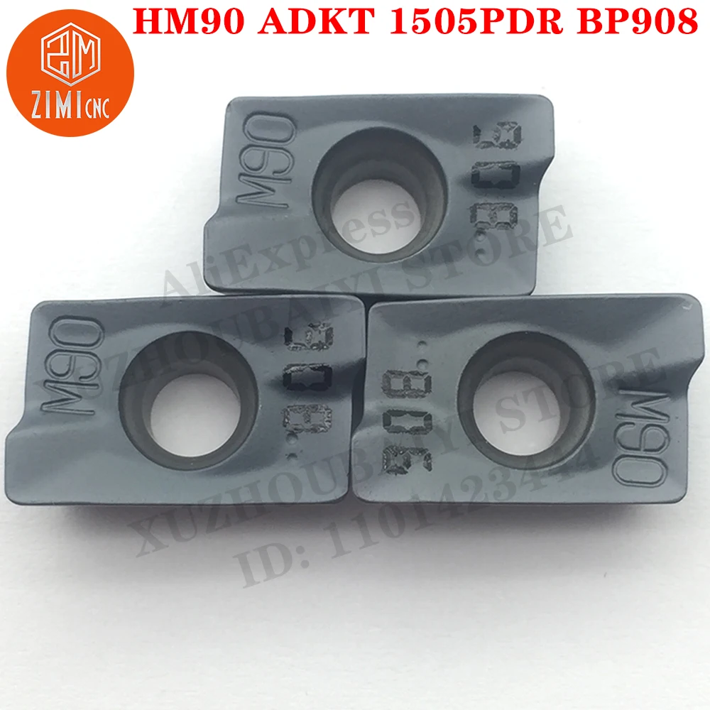 10 قطعة إدراج كربيد HM90 ADKT 1505PDR BP908 طحن أدوات تحول ميكانيكية CNC أداة مخرطة معدنية أداة قابلة للفهرسة ADKT1505PDR