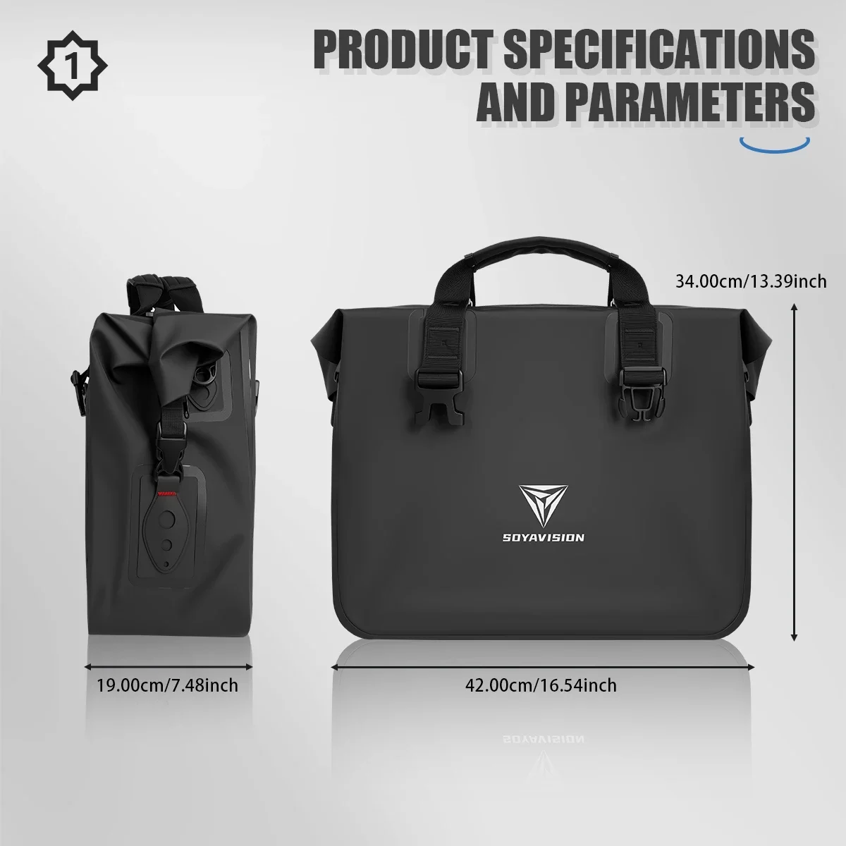 SOYAVISION Motorcycle Top Bags For BMW R 1200 1250 GS LC Adventure F650GS Top Box Panniers Bag Case Luggage Bags Waterproof