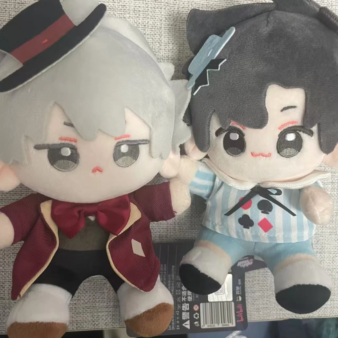 Minidoll Link Click Time Wonderland Q-Baby Plush Doll 15cm Sitting Posture Cute Anime Stuffed Toy Soft Kawaii Plushie For Fans