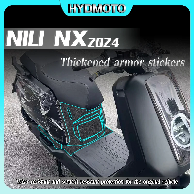 For NIU NX 2024  Armor Sticker Body Pedal Protection Sticker Film Modification Accessories