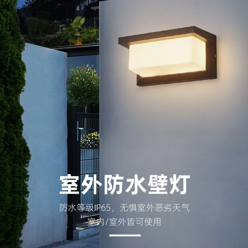 

Radar Human Body Induction Moisture-proof Wall Lamp Waterproof LED Balcony Courtyard Door Headlight Outdoor Exterior Wall Light